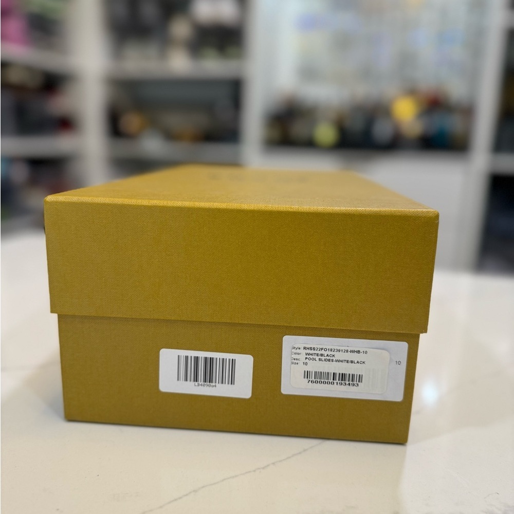 Rhude Black and Cream Slide Sandals - New! - Picture 10 of 11